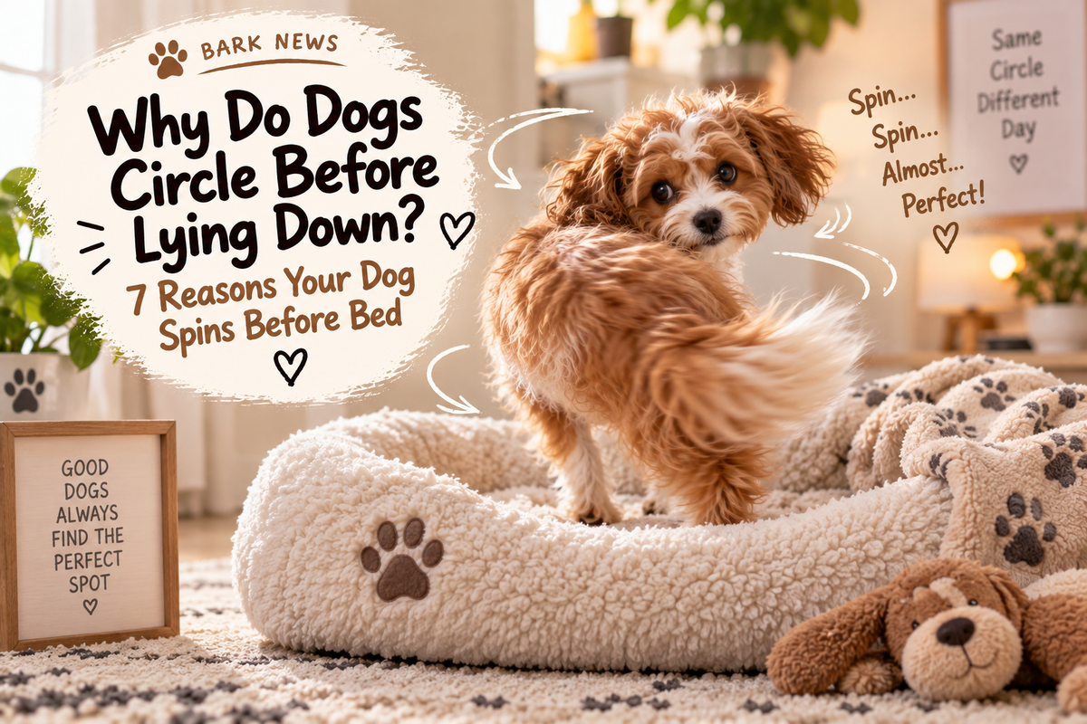 Why Do Dogs Circle Before Lying Down? 7 Reasons Your Dog Spins Before Bed