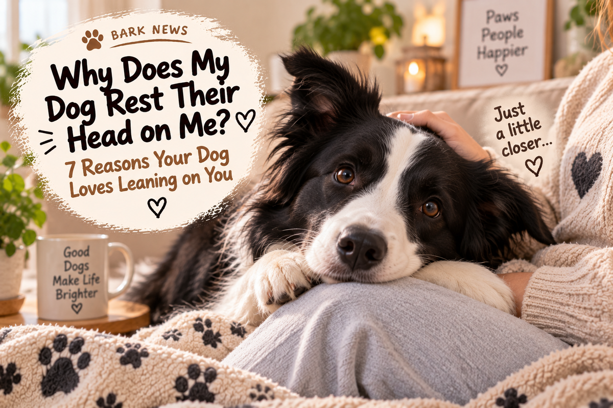 Why Does My Dog Rest Their Head on Me? 7 Reasons Your Dog Loves Leaning on You