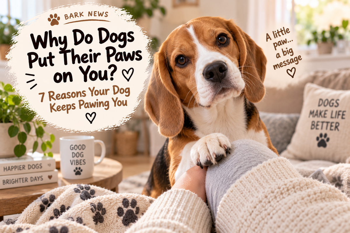 Why Do Dogs Put Their Paws on You? 7 Reasons Your Dog Keeps Pawing You