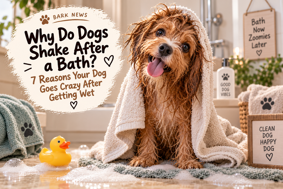 Why Do Dogs Shake After a Bath? 7 Reasons Your Dog Goes Crazy After Getting Wet