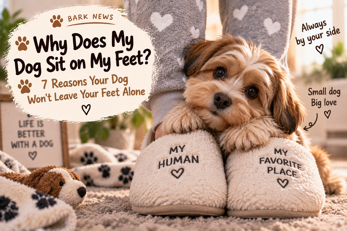 Why Does My Dog Sit on My Feet? 7 Reasons Your Dog Won’t Leave Your Feet Alone