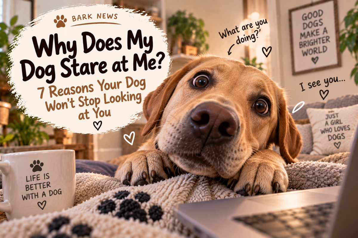 Why Does My Dog Stare at Me? 7 Reasons Your Dog Won't Stop Looking at You