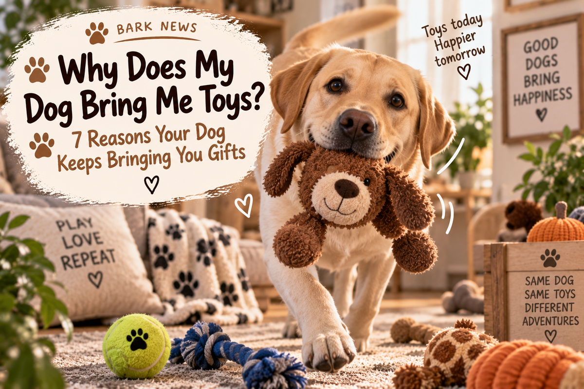 Why Does My Dog Bring Me Toys? 7 Reasons Your Dog Keeps Bringing You Gifts