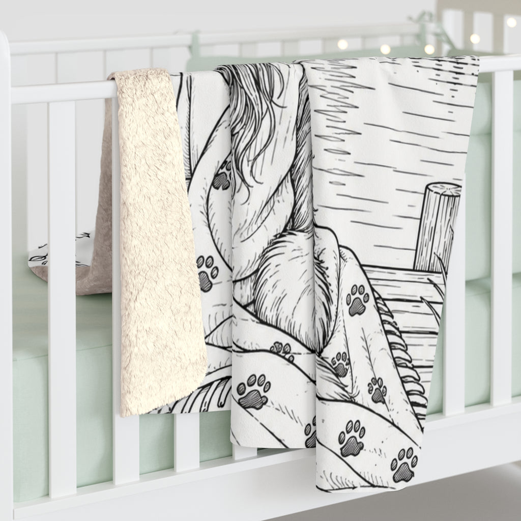 Dog Mom Sherpa Blanket – Cozy Personalized Dog Lover Throw
