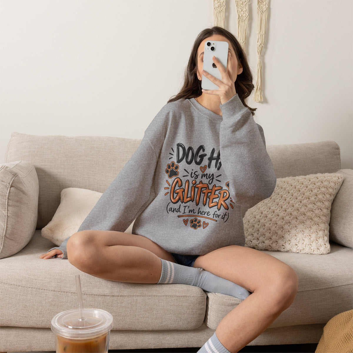Dog Hair Is My Glitter Sweatshirt