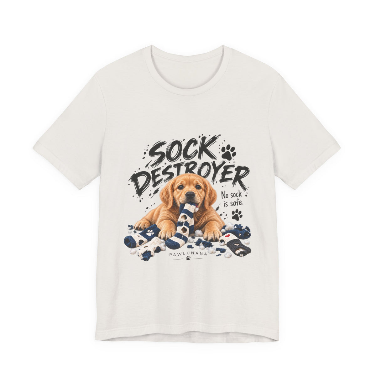 Sock Destroyer™ Funny Dog T-Shirt | Golden Retriever Shirt for Dog Lovers