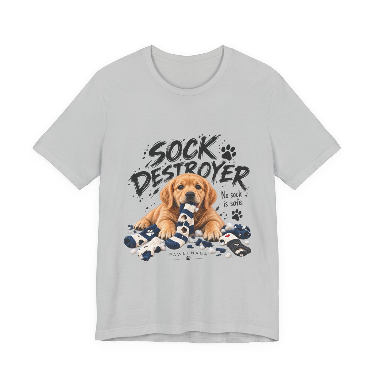Sock Destroyer™ Funny Dog T-Shirt | Golden Retriever Shirt for Dog Lovers
