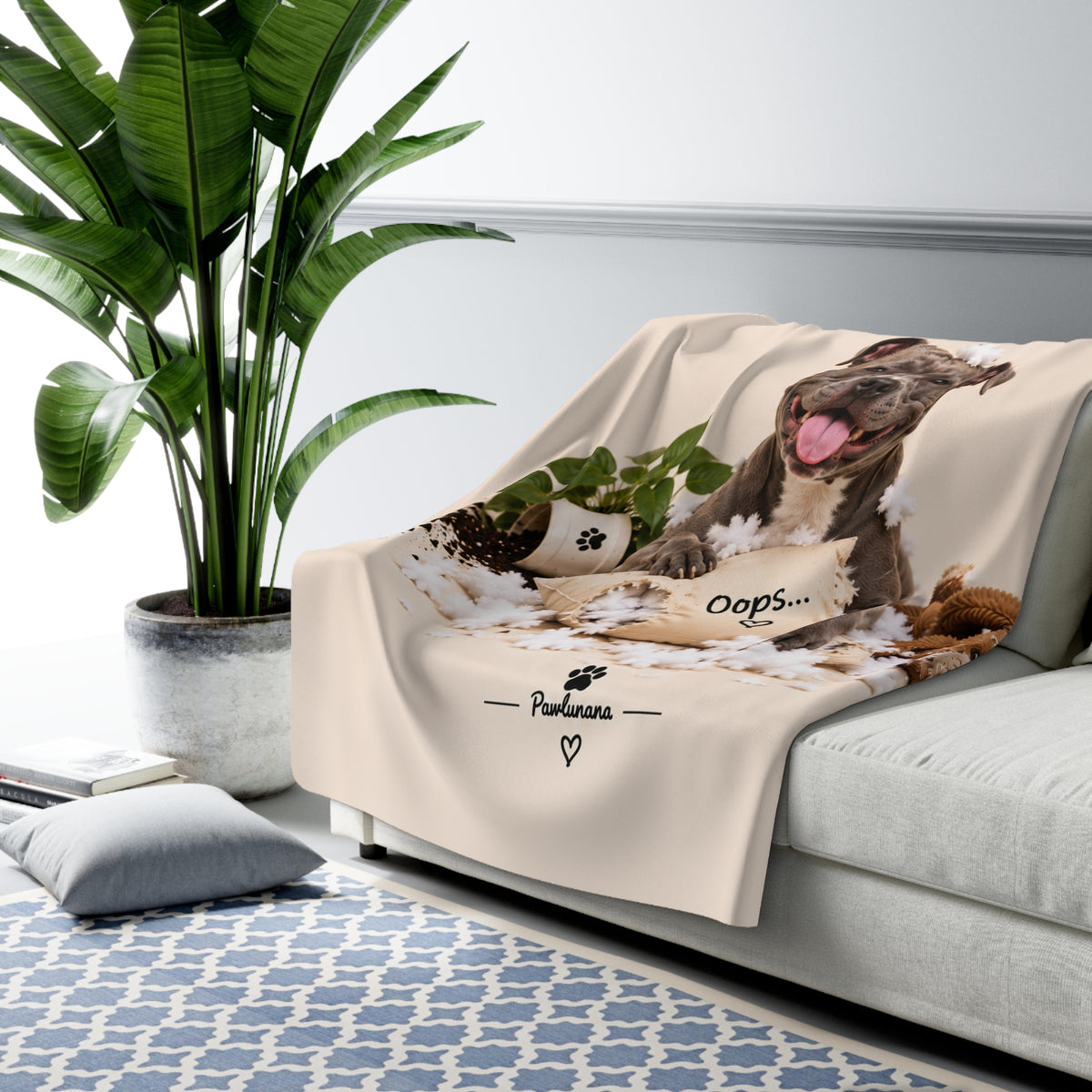 Professional Troublemaker™ – Plush Sherpa Dog Blanket
