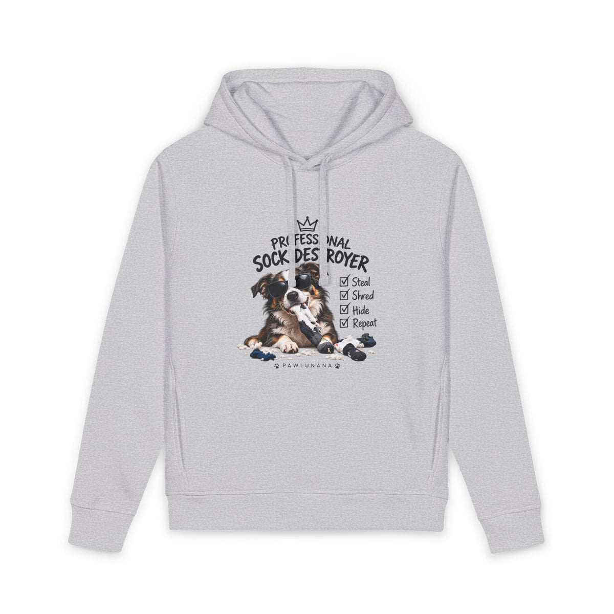 Australian Shepherd 'Princess of the Sock Drawer' Hoodie