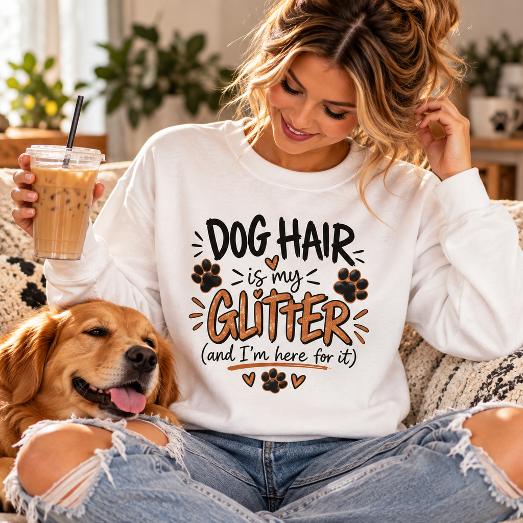 Dog Hair Is My Glitter Sweatshirt