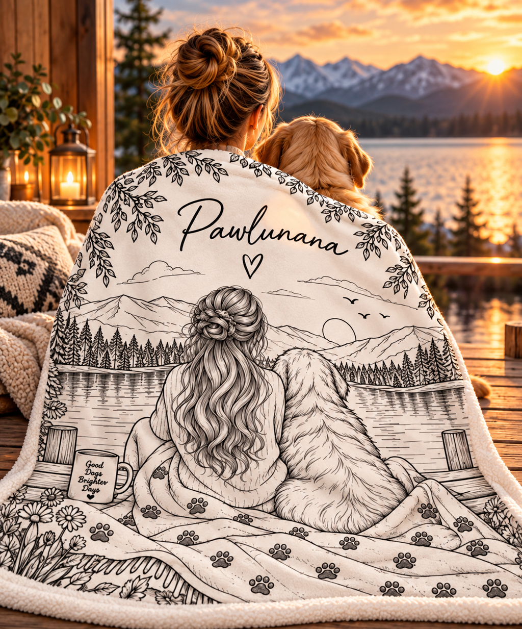 Dog Mom Sherpa Blanket – Cozy Personalized Dog Lover Throw