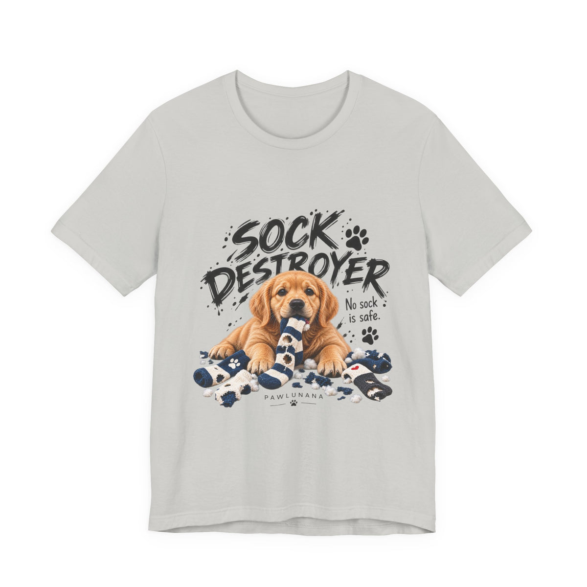 Sock Destroyer™ Funny Dog T-Shirt | Golden Retriever Shirt for Dog Lovers