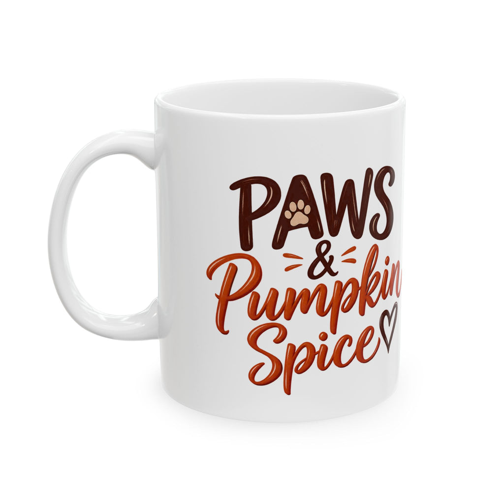 Ceramic Mug — 'Pumpkin Spice' Autumn Coffee Cup (11oz/15oz)