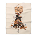 Sherpa Blanket — "Still Trouble Together" Cute Dog Pile Cozy Throw