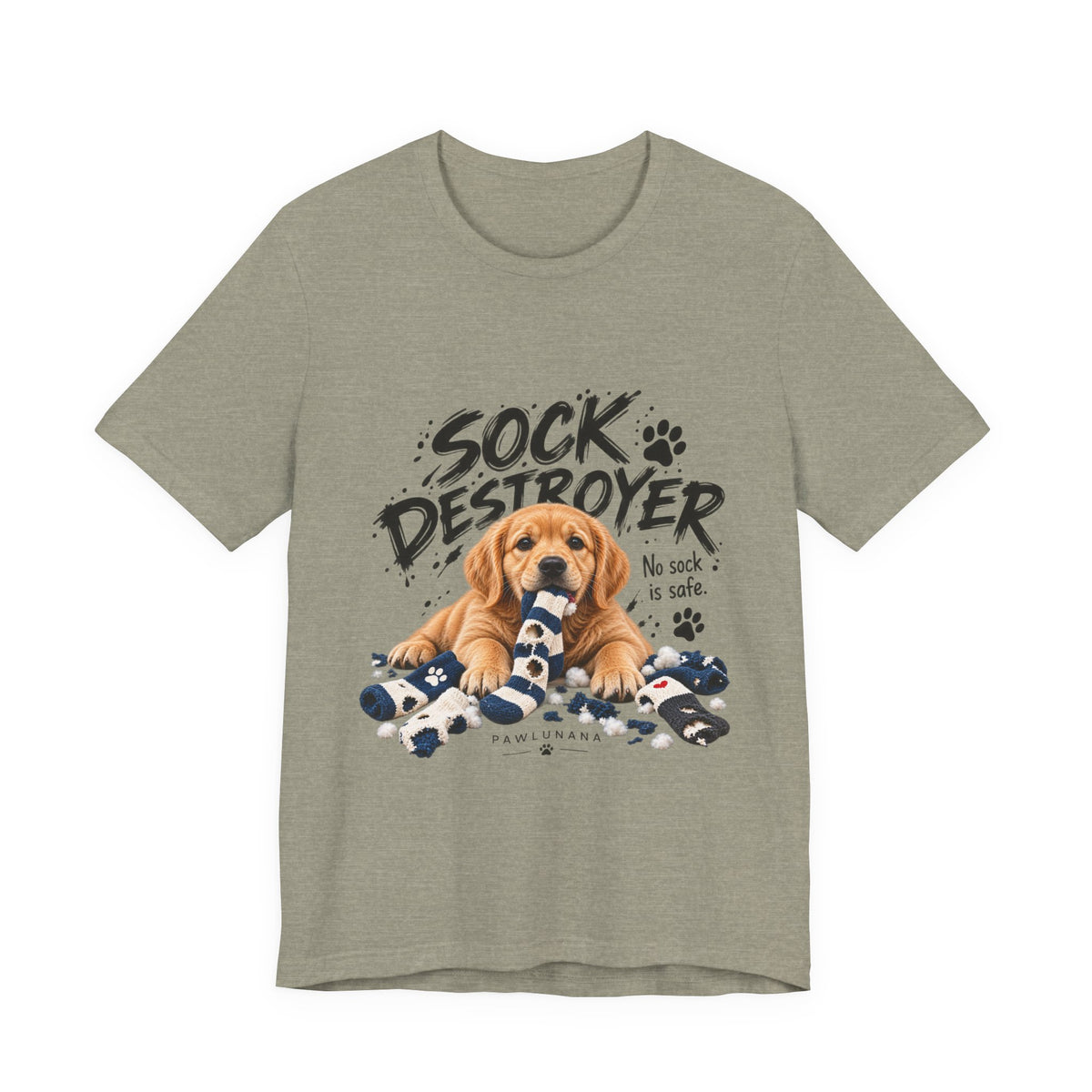 Sock Destroyer™ Funny Dog T-Shirt | Golden Retriever Shirt for Dog Lovers