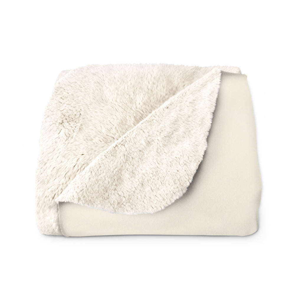 Sherpa Blanket "Still Trouble Together" — Cute Dog Paw Print Cozy Throw